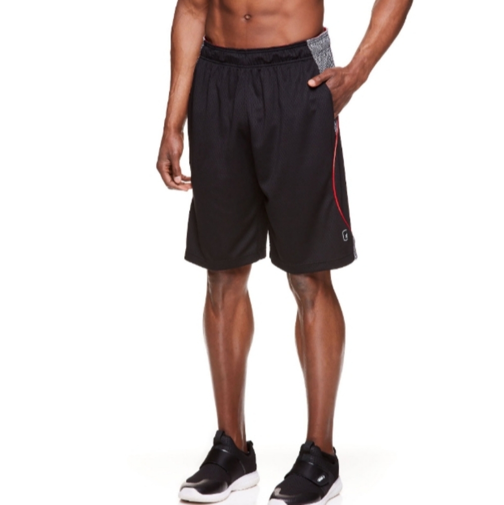 B Gift Men's Black Athletic Basketball Shorts - Picture 7 of 8